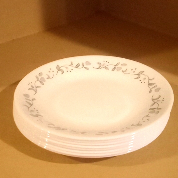 VTG-  Corelle Vitrelle Country Cottage Bread Plate Bundle-8- 6.75" Plates - Picture 4 of 9